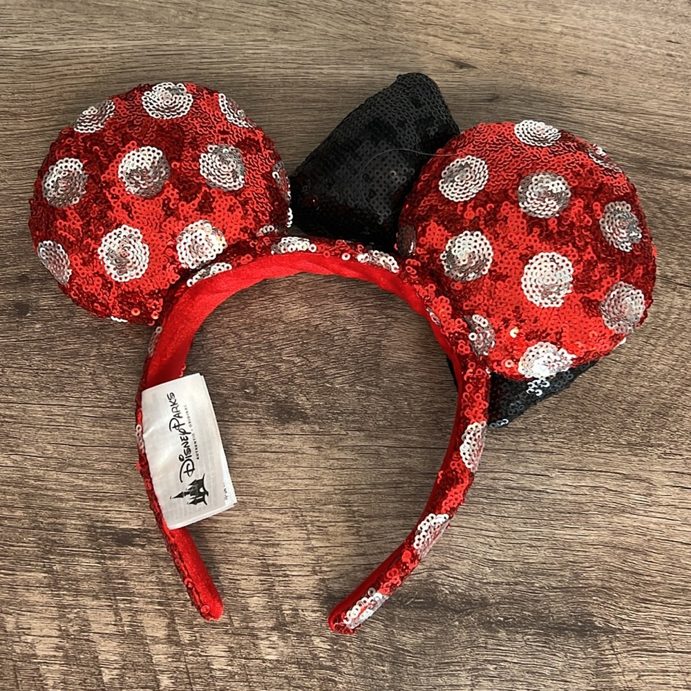 Disney Parks Minnie Mouse Sequin Ear Headband (2018) Adult - Picture 3 of 8